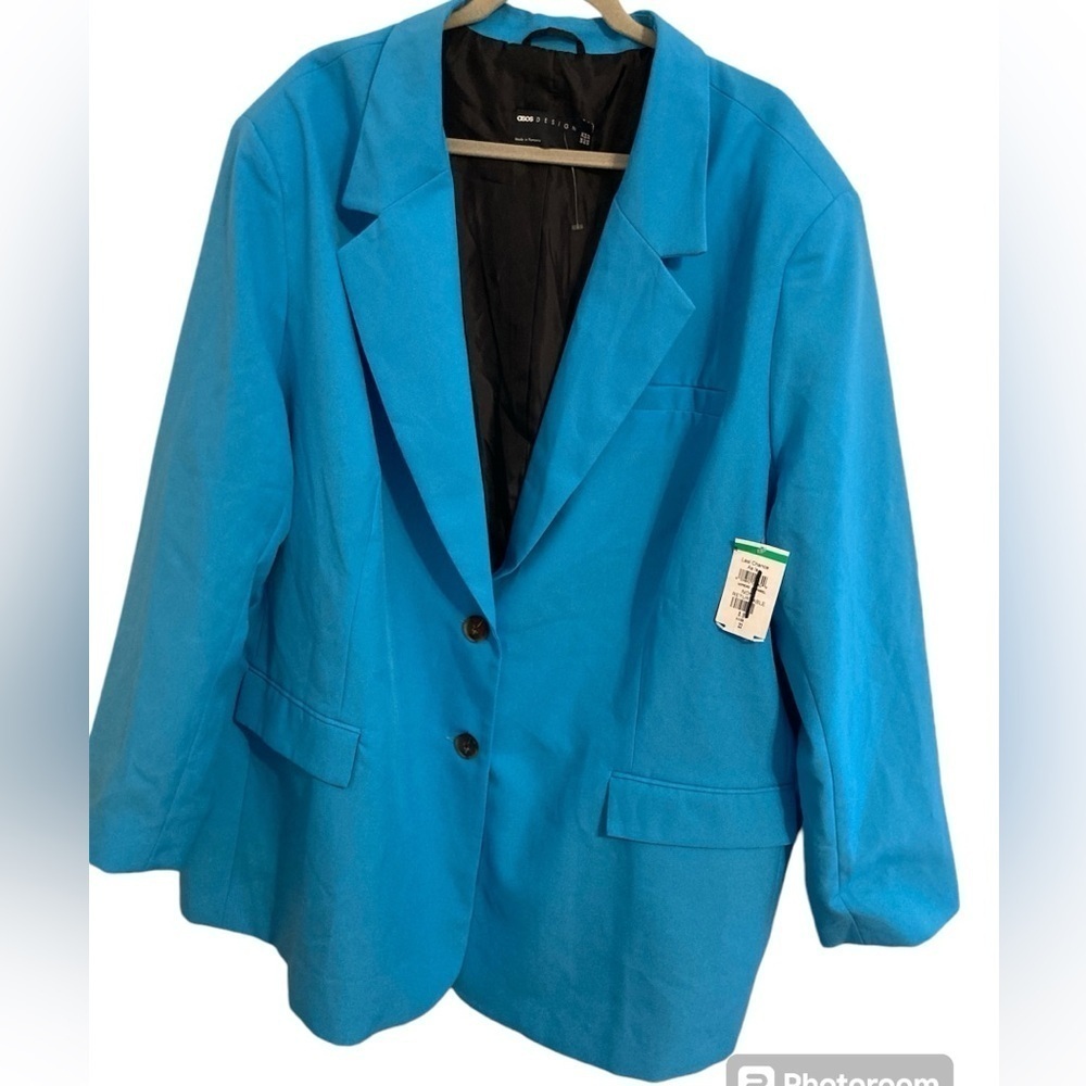 NWT Asos Aqua Blazer Design Teal US 22